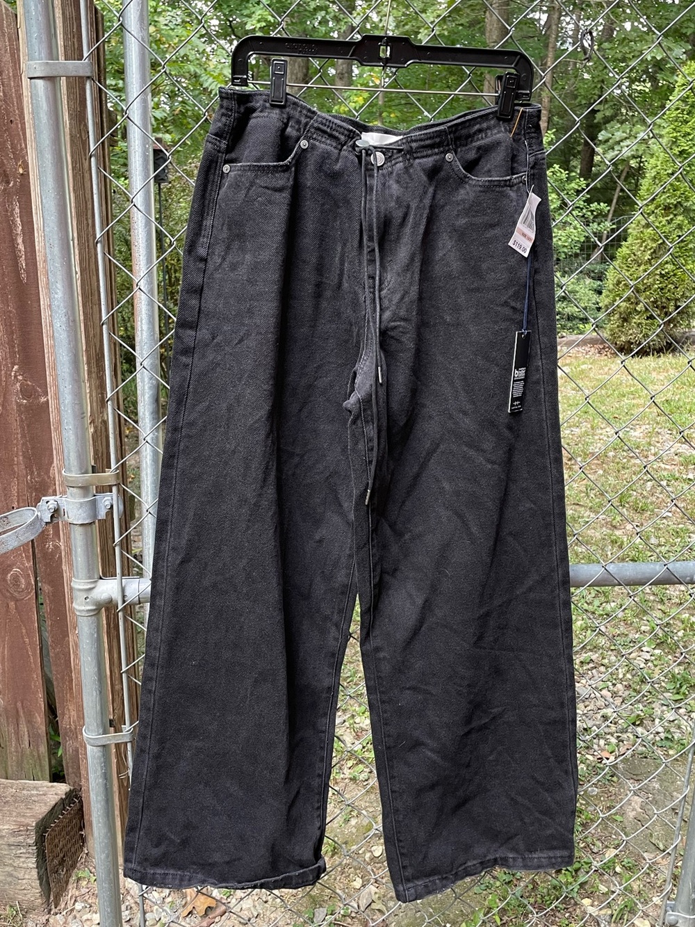 NWT Habitual Washed Black Wide Leg Jeans Size 12 (31)